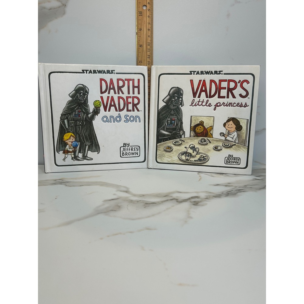 Star Wars Darth Vader and Son & Vader's Little Princess Books Jeffrey Brown Set